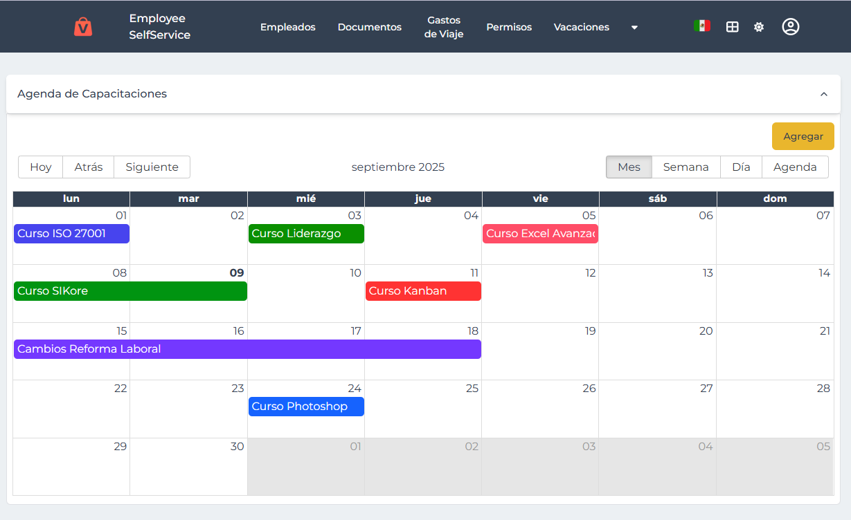 AgendaCapacitaciones