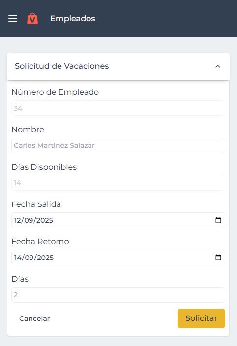 SolicitudVacaciones